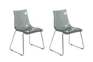 Picture of Crystal Dining Chair (Smoke) - 2 Chairs in 1 Carton