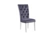 Picture of PHILIPE Velvet Dinning Chair (Grey) - 2 Chairs in 1 Carton