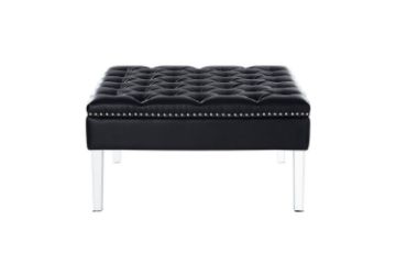 Picture of CLOVER Button Tufted Cocktail Ottoman (Dark)