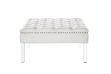 Picture of CLOVER Button Tufted Cocktail Ottoman (Cream White)