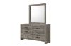 Picture of CROWN 6-Drawer Dressing Table with Mirror (Grey)