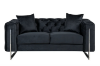 Picture of ASTRA 3/2/1 Seater Velvet Sofa Range (Black)