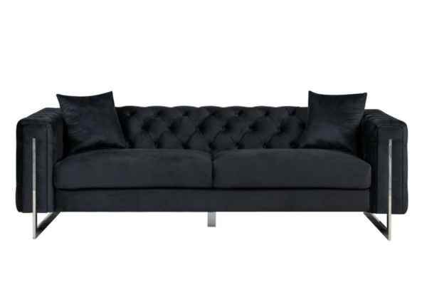 Picture of ASTRA Velvet Sofa Range (Black) - 3 Seater