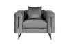 Picture of ASTRA Velvet Sofa Range (Grey) - 1 Seater