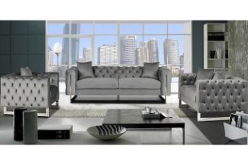 Picture of ASTRA Velvet 2 Seater Sofa (Grey)