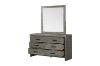 Picture of CROWN 6-Drawer Dressing Table with Mirror (Grey)