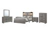 Picture of CROWN Bedroom Combo in Queen Size (Grey) - 6PC 