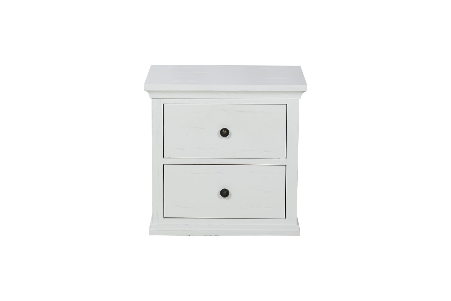 MADISON 2 Drawer Bedside Table White   0057229 Madison 2 Drawer Bedside Table White 