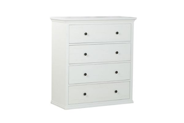 Picture of MADISON 4-Drawer Tallboy (White) 