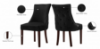 Picture of FRANKLIN Velvet Dining Chair with Solid Rubber Wood Legs (Black)