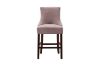 Picture of FRANKLIN Velvet Counter Chair Solid Rubber Wood Legs (Pink) - Single