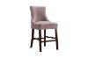 Picture of FRANKLIN Velvet Counter Chair Solid Rubber Wood Legs (Pink) - 2 Chairs in 1 Carton