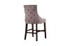 Picture of FRANKLIN Velvet Counter Chair Solid Rubber Wood Legs (Pink) - 2 Chairs in 1 Carton