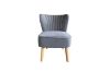 Picture of EVELYN Velvet Accent Chair (Dark Grey) - 2 Chairs in 1 Carton