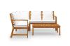 Picture of WATFORD Solid Acacia Wood Outdoor Corner Sofa Set 