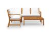 Picture of WATFORD Solid Acacia Wood Outdoor Lounge Corner Sofa Set 