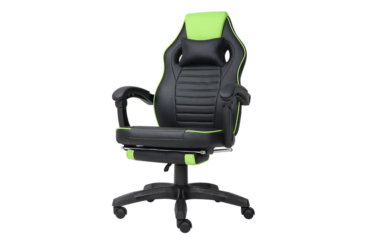 ZELDA Gaming Chair with Footrest (Green)