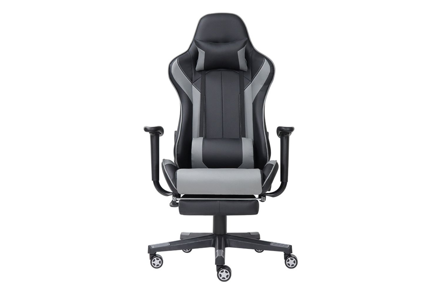 EVOLUTION Gaming Chair with Footrest (Grey)