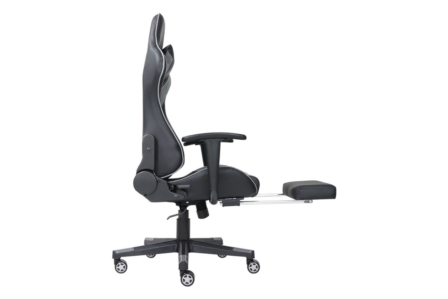 EVOLUTION Gaming Chair with Footrest (Grey)