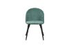 Picture of SOLIS Dining Chair with Black Metal Legs (Green) - 2 Chairs in 1 Carton