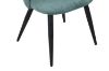 Picture of SOLIS Dining Chair with Black Metal Legs (Green) - 2 Chairs in 1 Carton