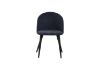 Picture of SOLIS Dining Chair with Black Metal Legs (Dark Blue) - 2 Chairs in 1 Carton