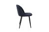 Picture of SOLIS Dining Chair with Black Metal Legs (Dark Blue) - 2 Chairs in 1 Carton