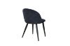 Picture of SOLIS Dining Chair with Black Metal Legs (Dark Blue) - 2 Chairs in 1 Carton