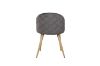 Picture of SOLIS Velvet Dining Chair with Wood Color Metal Legs (Grey) - 2 Chairs in 1 Carton