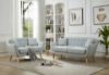 Picture of LUNA Sofa with Pillows (Light Grey) - 3+2+1 Sofa Set