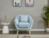 Picture of LUNA Sofa with Pillows (Light Blue) - 1 Seater