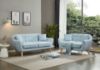 Picture of LUNA Sofa with Pillows (Light Blue) - 1 Seater