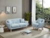 Picture of LUNA Sofa with Pillows (Light Blue) - 1 Seater