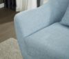 Picture of LUNA Sofa with Pillows (Light Blue) - 1 Seater