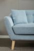 Picture of LUNA Sofa with Pillows (Light Blue) - 1 Seater