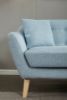 Picture of LUNA Sofa with Pillows (Light Blue) - 3 Seater