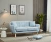 Picture of LUNA Sofa with Pillows (Light Blue) - 3+2+1 Sofa Set