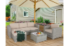 Picture of HAMPTON 6PC Modular Outdoor Lounge Sofa Set