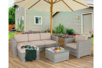 Picture of HAMPTON 6PC Modular Outdoor Lounge Sofa Set