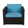 Picture of HAMPTON 6PC Modular Outdoor Lounge Sofa Set (Mix Brown and Blue)