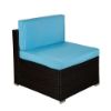 Picture of HAMPTON 6PCS Outdoor Modular Patio Sofa Set (Mix Brown and Blue)