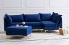 Picture of DIEGO Corner Sofa with Ottoman (Blue)