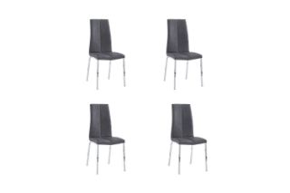 Picture of BONNIE Dining Chair (Smoky Black) - 4 Chairs in 1 Carton