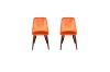 Picture of SOLACE Velvet Dining Chair (Orange) - 2 Chairs in 1 Carton