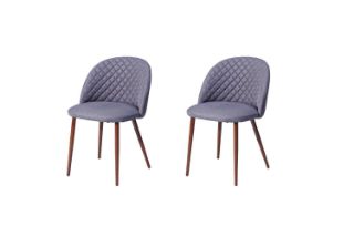 Picture of SVELTE Fabric Dining Chair (Grey) - 2 Chairs in 1 Carton
