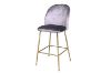 Picture of MILAN Velvet Barstool (Grey) - 2 Chairs in 1 Carton