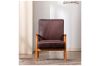 Picture of BARNHOUSE  Spotted Microfiber Armchair (Dark Brown)