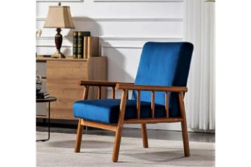 Picture of BARNHOUSE  Velvet Armchair (Blue)