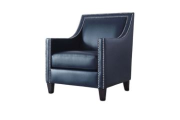 Picture of WEXFORD Air Leather Accent Chair (Navy Blue)