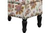 Picture of ROUX Fabric Storage Ottoman (Flower)